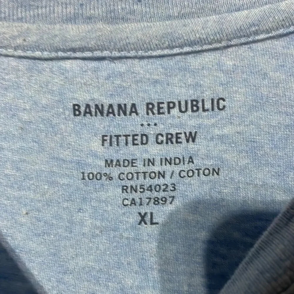 Banana Republic xl long sleeve💯cotton t shirt hearther baby blue euc worn once